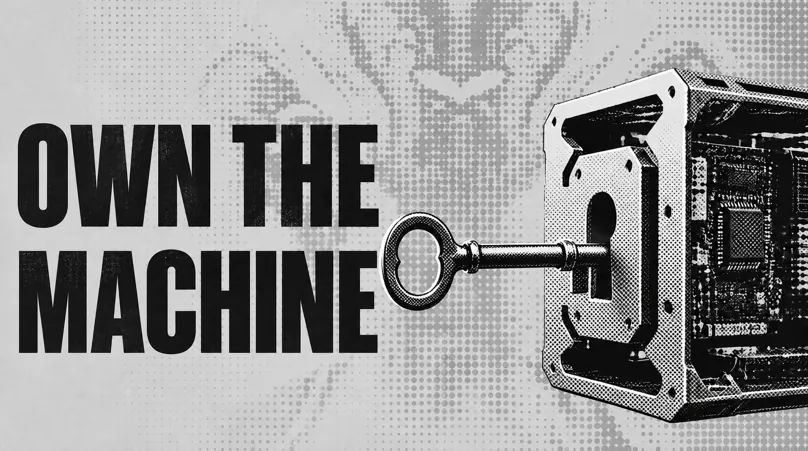 Physical key inserted into an open agent computer chassis
